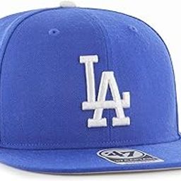 47 LA Los Angeles Dodgers Sure Shot Trucker Snapback Cap, Adjustable Hat Blue-image-86