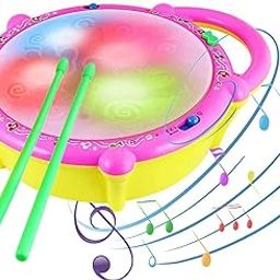 Toyshine Flash Drum with 3D Lights, Music Baby Toy for 2 3 4 Year Kid Boy Girl - New-image-61