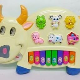 Musical Piano , Musical Cow Piano with Light and 5 Different Types of Animal Voice and 3 Types of Music for Your Infant , Toddler , Kids Increase Tummy time of Your Infant to Early Development .-image-41