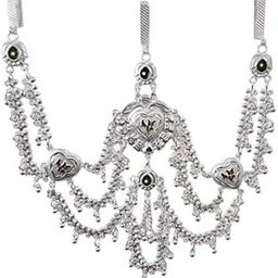 Traditional Silver Plated Designer Kamrband for Women-image-11