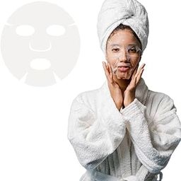Nidy® 100Pcs Disposable Facial Mask Sheet, Skin Care | Non-Woven Transparent Face Masks | DIY Clear Face Mask Beauty Sheets for Make-up | Face Cleansing | For Face to apply Liquids-image-94
