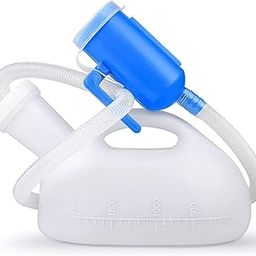 HANNEA® Urine Collector for Men, 2000ml Urinals Urine Pot for Men with 5.2ft Long Tube, Reusable Spill Proof Outdoor Emergency Pee Bottle, Male Standing Urinal Kettle for Kids Adult Car Travel Camping-27