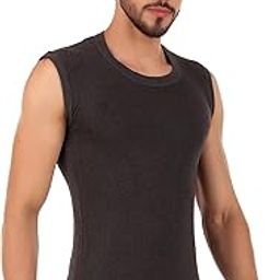 Men's Thermal Vest/Parker Sleeveless Round Neck Top, Premium Winter Innerwear with Stay Warm & Stay Fresh Technology-21