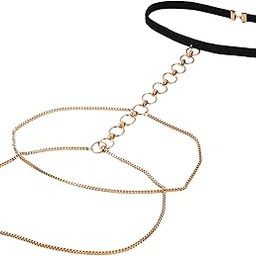 Multi Layered Gold Plated Alloy Thigh Chain/Leg Chain Jewelry For Women And Girls-52