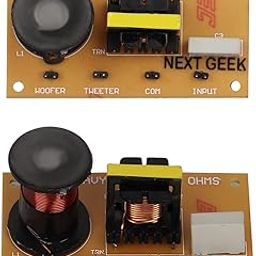 NEXT GEEK copper 2 Way 12Db Audio Crossover Network Filters Speaker Frequency Distributor 100 Watt(Pack Of 2)-26