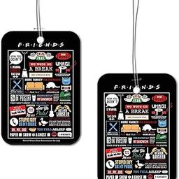 MCSID RAZZ [Friends TV Series Infographic Luggage Bag Tag] [Pack of 2] for Baggage Suitcases Official Licensed by Warner Bros,USA (INDIA) Best Gift for Friendship Day, Rakhi, Diwali & Christmas Day-picture-47