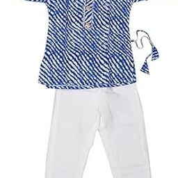 Pure Cotton Fabric Kurta Featuring Gota Patti Embroidery Work Kurta with Pant Set for Girls and Baby Girls-image-9