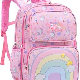 Kids Backpack, Kawaii Printed Girls Boys Bookbags for Preschool, Lightweight School Backpack for Primary and Elementary and Kindergarten, Waterproof Teen Backpacks-image-46