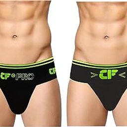 Champs Fighter Back Cover Supreme Gym Cotton Supporter with Cup Pocket Athletic Fit Brief Multi Sports Underwear Outdoor Inner and Wear Soft Underpant - Pack of 2 (S)-image-8