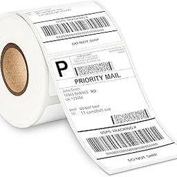 GLUN® Direct Thermal Label Stickers, 4x6 Inch (100x150mm), 400 Labels Roll, Self-Adhesive Shipping Labels, Compatible with Thermal Printers (Pack of 1)-image-41
