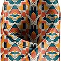 Tribal Geometric Printed Pocket Square for Men-image-2