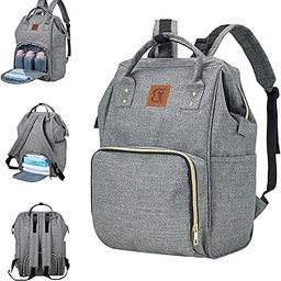 Boperzi Baby Diaper Backpack Bag, Portable Nappy Changing Bag for Travel, Multifunctional Maternity Baby Bag with Stroller Straps, Practical Baby Care & Storage Organizer Waterproof Large Capacity-24