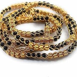 Beads Gold-plated Mangalsutra Plated Brass, Copper Chain-picture-26