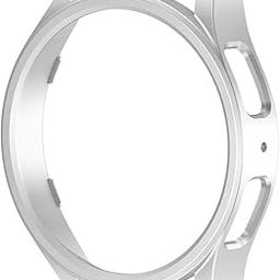 T Teclusive Curved Protective Slim Bumper Case Cover Compatible for Galaxy Watch 7 44mm | Hard Shell Bumper Side Edge Protection Case for Galaxy Watch 7 (Silver, 44mm)-image-6