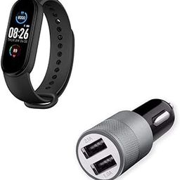 Lapras Combo Pack of 2 Items - M5 Smart Band Fitness Watch, Metal.Car.2amp (1 Year Warranty)-image-0