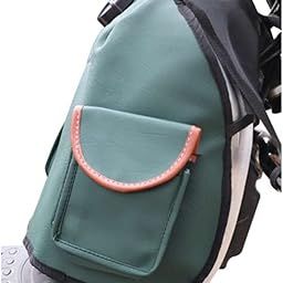 TVS Tank Bag/Tank Cover for Bike for XL 100 2 Side Green with Pocket Storage Compartment, Tank Pouch with Premium Finish with Leather Material & Fine Stitching with Nylon-24