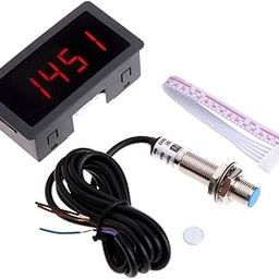 High-Precision 4 Digital Tachometer Blue LED Proximity NPN- For Lathe Mower Spring-image-13