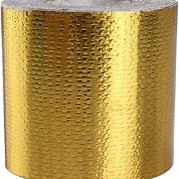 jiingekk Heat Protection Tape, Thermal Barrier Foil Tape, Heat Reflective Tape, Heat Protection Tape, High Temperature Bandage Tape for Hose and Car, Gold, 10m x 5cm-image-61