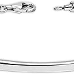 Father's Day Gifts Personalized Customised BIS Hallmarked Engraved Name Men's Venetian Link ID Bracelet in 925 Sterling Silver Custom Birthday Christmas Fathers Day Jewelry Gift for Dad Husband-image-14