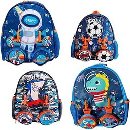 Cute Cartoon School Bag for Kids,Spacious,Organized Backpack for Toddler, Playful Design with Ergonomic Design Kindergarden Travel Bag,Lightweight,Waterproof-3