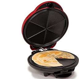 Nostalgia EQM200 6-Wedge Electric Quesadilla Maker with Extra Stuffing Latch-image-3