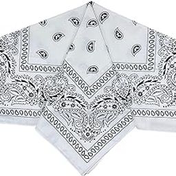 White Men & Women Printed Bandana (Pack of 3)-image-9