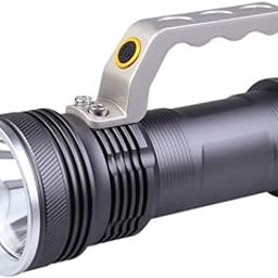 Breewell Metal 3 Mode Long Beam CREE Rechargeable Led Waterproof Flashlight Flash Light Torch with Car Charger(Multicolour)-49