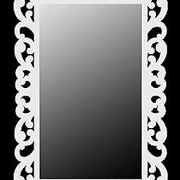 Kwid Creations 10 x 12 Inches Wall Mirror White Rectangular Frame Hanging for Wall Used in Living Room Bedroom Bathroom or Home Décor & Gifting-image-53