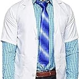 Q3 Apron Lab Coat Wrinkle Resistant Poly Cotton Unisex Half Sleeves…-picture-11