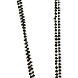 Women's Traditional Gold-Plated with Double Black Beads Antique Design Pendant Mangalsutra with Double Chain_B5_317-12