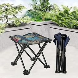 Deoxys Folding Camping Stool,Outdoor Portable Chair Mini Foldable Stool Fishing Stool,for Hiking Gardening Walking Backpacking Travelling and Beach-image-71