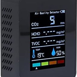 CO2 Carbon Dioxide Detector LCD TVOC HCHO Air Quality Monitor for Indoor Farming, Compact Design-image-68