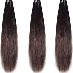AROOMAN Stylish Combo Of 3 Hair Parandi Hair Extenshion for Festives Braid Extension 42 Inches (Brown)-image-43