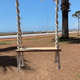 The TOP Knott Beach Macrame Swing, Macrame Wood Swing, Wood Swing, Tree Swing Adult, Boho Swing, Outdoor Swing, Indoor/Outdoor Swing, Wedding Swing-image-68