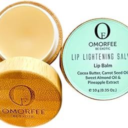 Omorfee Lip Lightening Balm for dark lips, Lip repair, 100% Organic, Lip Balm for Dry/chapped lips, 10g-image-58