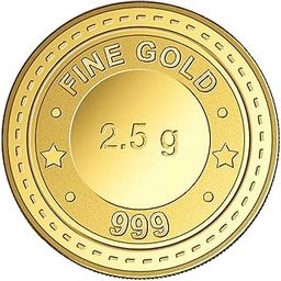 GGC Gujarat Gold Centre 24k (999) Yellow Gold 2.5 Gram Gold Coin-image-55