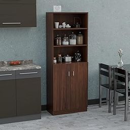 Viz Craft Setre Engineered Wood Kitchen Cabinet with Storage for Kitchen | Wooden Pantry Unit (Finish Color - Brown, Do It Yourself)-image-34