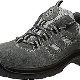 Allen Cooper AC-1439 Sports Series Safety Shoe, ISI Marked for IS 15298 Pt-2, Steel Toe Cap for 200 Joules, Grey, Size 8-image-96