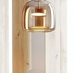 CITRA 1 Light LED Champagne Glass Gold Pendant Lamp Ceiling Light - Warm White-image-51