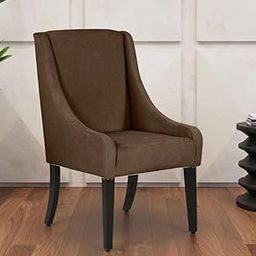 Sky Rise Decor Modern Upholstered Dining Chair with Curved Back for Your Luxurious Dining Room (Brown)-image-65
