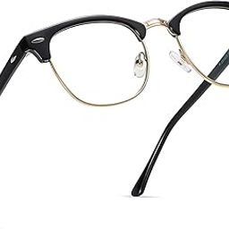 Roshfort Blue Light Blocking Glasses, Computer Reading/Gaming/TV/Phones Glasses for Women Men,Anti Eyestrain & UV Glare (Light Black+Clear)-image-27