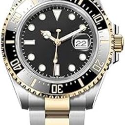 Luxury Watch Automatic Stainless Steel Band, Silver Gold Black, Water Resistant, Silver Color [6-Month Warranty] for-Adult Men & Woman with [ Branded Box ]-image-30