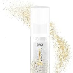 FACES CANADA Ultime Pro Shimmer Makeup Fixer, 50ml | Long Lasting Makeup Setting Spray | Keeps Makeup Intact | Glamourous Shimmer Finish | Hydrates, Soothes & Refreshes Skin | Alcohol Free-4