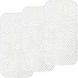 Pleasant Boulevard | Portable Waterproof Baby Changing Pad Liner, Washable Reusable Changing Table Cover Made with Breathable TPU (White, 3 Count)-image-27
