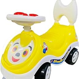 ZOKOWOKO Kids Magic Car/Swing Car Ride On Push Rider with Music for Girls & Boys, Magic car for Toddlers, Manual Ride car for Kids (Yellow Doraemon Rider)-image-44