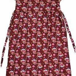 Vihavi Maternity Dress, Short Sleeve, Floral Print, Burgundy, Available in M to XXXL-image-51