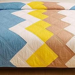 Vrinda Fabrico Reversible Microfiber Dohar Double Bed, Lightweight AC Blanket for Summer for Cozy Sleep and Ultimate Comfort 90X90 Inch (Multicolour, 90X90 INCH)-image-89