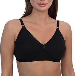 Women Poly Cotton PC Interlock Fabric Full Coverage Non-Padded Non-Wired Adjustable Straps Everyday Bra, Size 32-40, C & D Cup-image-20