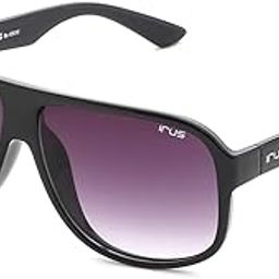 100% UV protected sunglasses for Men | Size- Large | Shape- Square | Model- IRS1228C1SG (Black)-image-36