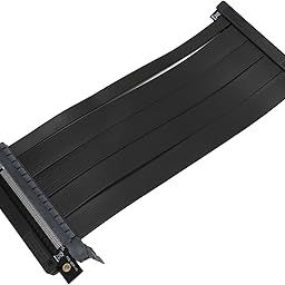 Dual Reverse Graphics Card Extension Cable High Speed Shielded Vertical Mount Ultra PCIE 4.0 X16 Interference Resistant Riser Cable for PC-53
